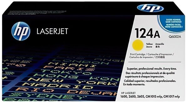 

Картридж лазерный HP CLJ1600/2600 yellow (Q6002A)