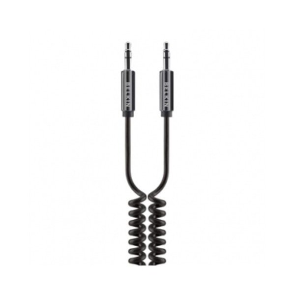 

Кабель Belkin Mixit Coiled MiniJack 1.8m Black