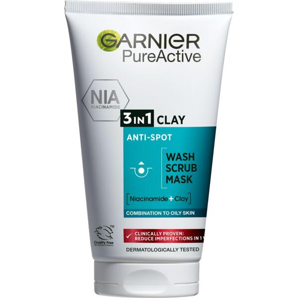 Гель для умывания, скраб, маска для лица Garnier Skin Naturals Чистая ...