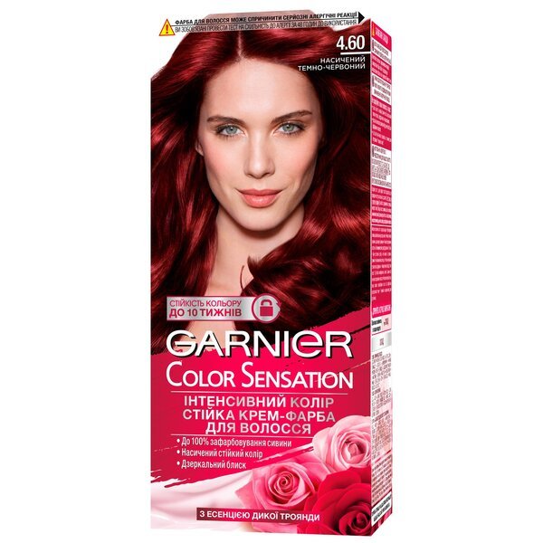Фарба для волосся Garnier Color Sensation 4.60 Інтенсивний темно-червоний