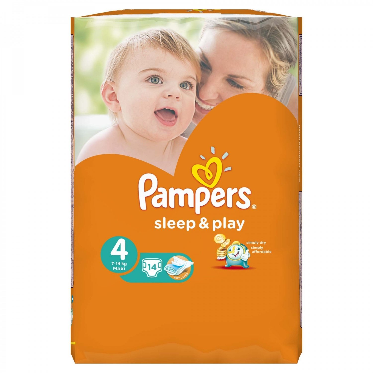 Pampers sleep&Play макси подгузники №14 7-18кг 4, проктер энд гэмбл (4015400166658)