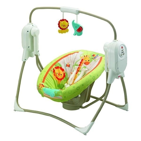 Кресло качалка fisher price львенок из тропического леса