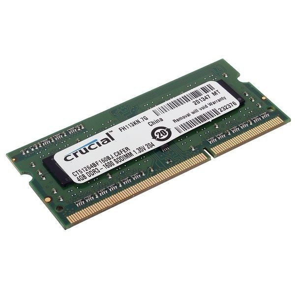 

Память для ноутбука Micron Crucial DDR3 1600 4Gb 1.5/1.35V (CT51264BF160BJ)