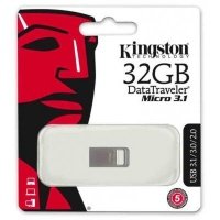  Накопичувач USB 3.1 KINGSTON DT Micro 32GB Metal Silver (DTMC3/32GB) 