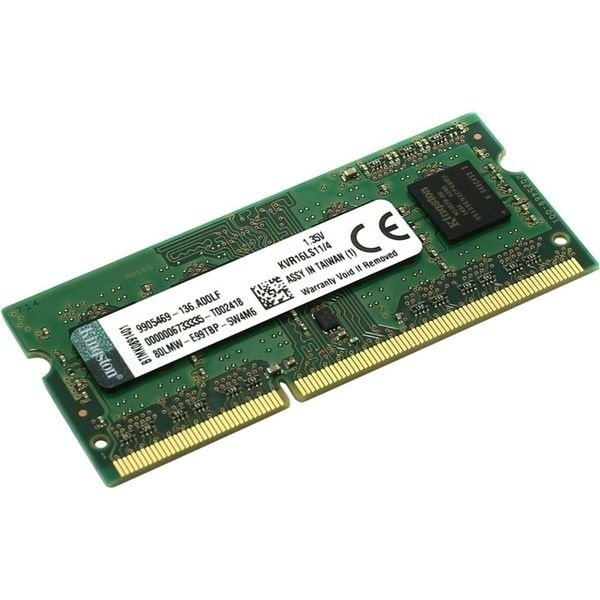 

Память для ноутбука Kingston DDR3 1600 4GB 1.35V Retail (KVR16LS11/4)