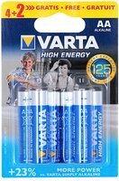 Элемент питания Батарейка VARTA HIGH ENERGY AA Alkaline 4+2 шт.