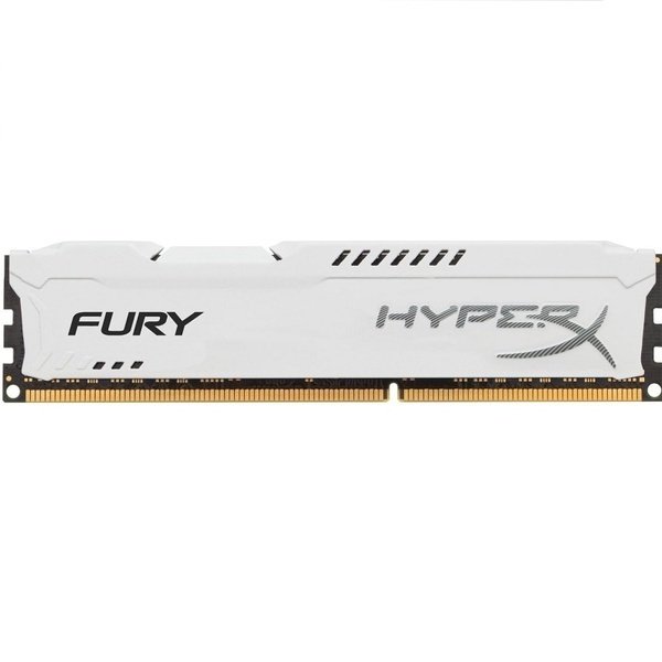 Акція на Память для ПК Kingston Fury (ex.HyperX) Fury DDR3 1600MHz 4Gb White  (HX316C10FW/4) від MOYO