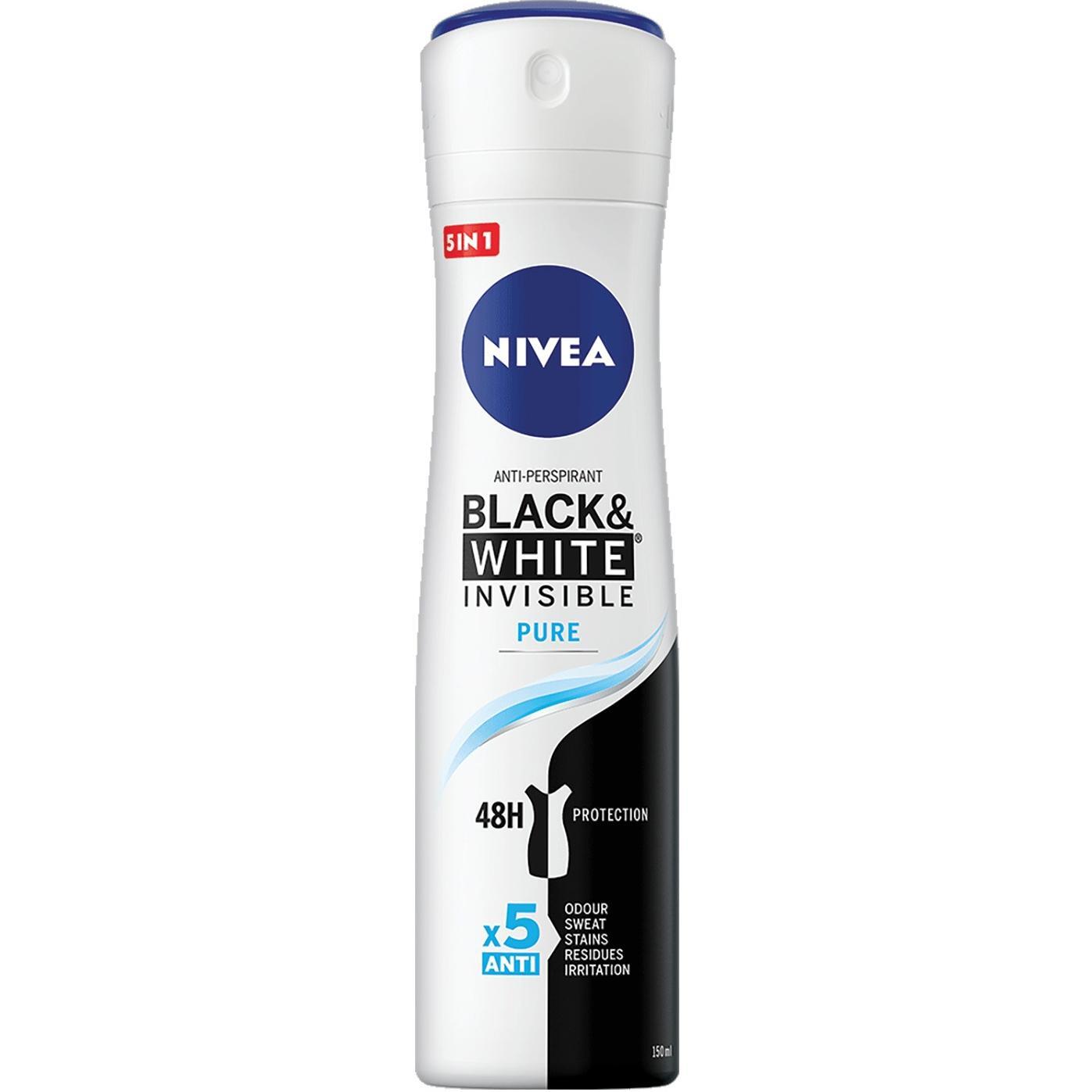 Дезодорант-антиперспирант Nivea Невидимая Защита для черного и белого ...