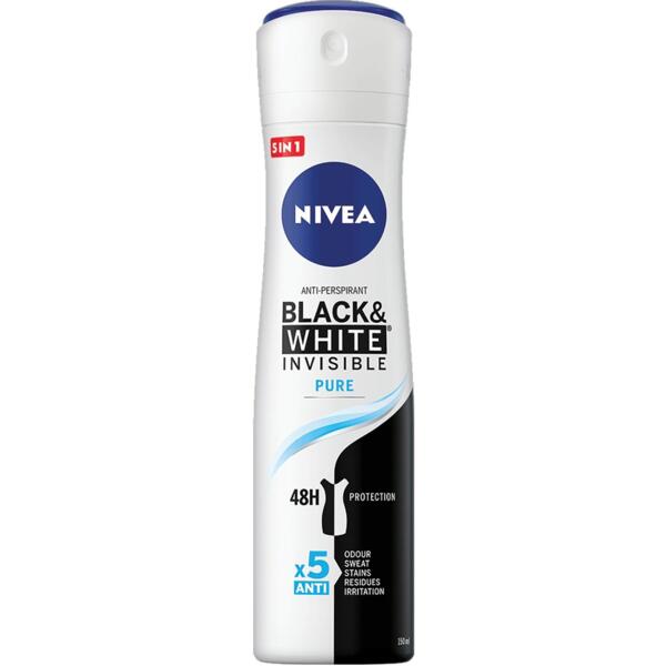 Дезодорант-антиперспирант Nivea Невидимая Защита для черного и белого ...