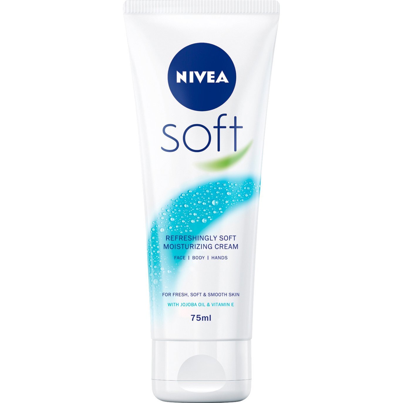 Зволожувальний крем Nivea Soft для обличчя рук та тіла 75млфото1