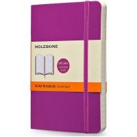Записная книга Moleskine Classic карманная линейка розовая мягкая(QP611H4)