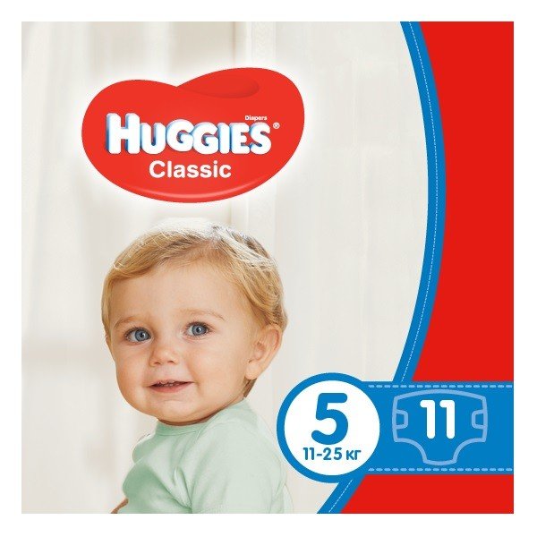 

Подгузники Huggies Classic 5 Small pack 11 шт