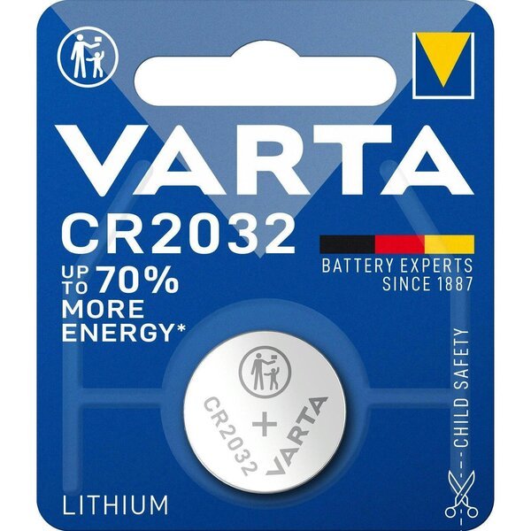 Акция на Батарейка VARTA литиевая CR2032 блистер, 1 шт. (6032101401) от MOYO