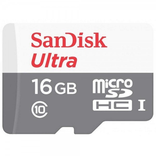 

Карта памяти Sandisk microSDHC 16GB Class 10 UHS-I Ultra R50/W80MB/s