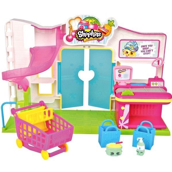 Shopkins small best sale mart supermarket playset