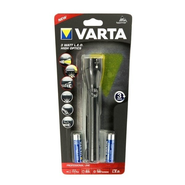 

Фонарь Varta 3W LED High Optics Light 2AA (18811101421)