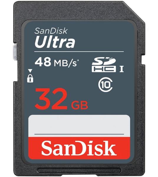 

Карта памяти SANDISK SDHC 32GB Class 10 Ultra UHS-I R48 MB/s (SDSDUNB-032G-GN3IN)