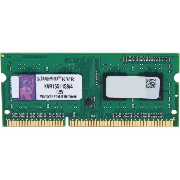 

Память для ноутбука Kingston DDR3 1600 4GB 1.5V (KVR16S11S8/4)
