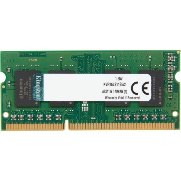 Акция на Память для ноутбука Kingston DDR3 1600 2GB 1.35V Retail (KVR16LS11S6/2) от MOYO
