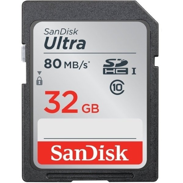 

Карта памяти SANDISK SDHC 32GB Class 10 Ultra UHS-I R80/W10 MB/s (SDSDUNC-032G-GN6IN)