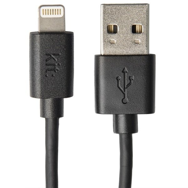 

Кабель Lightning Kit data/charge cable MFI 1m, Black