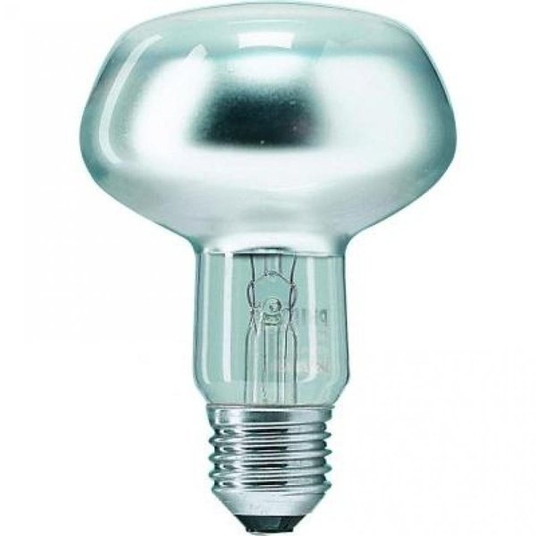 Лампа накаливания Philips E27 60W 230V NR80 25D 1CT/30 Refl (923331044253) фото 