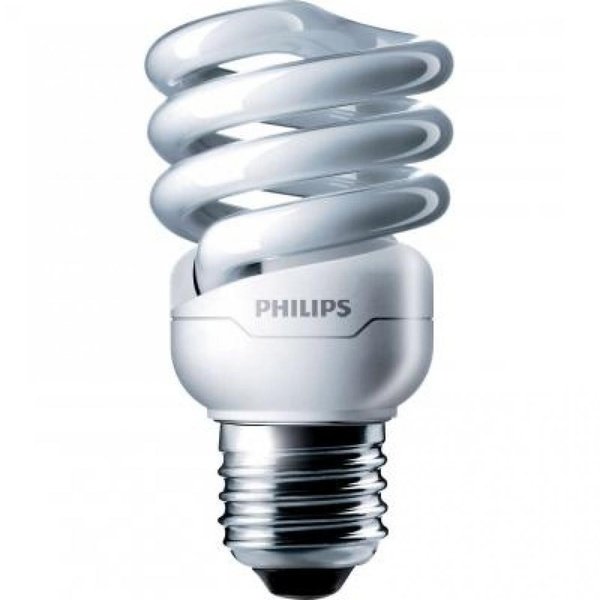 Акція на Лампа энергосберегающая Philips E27 12W 220-240V WW 1CT/12 TornadoT2 8y (929689868506) від MOYO