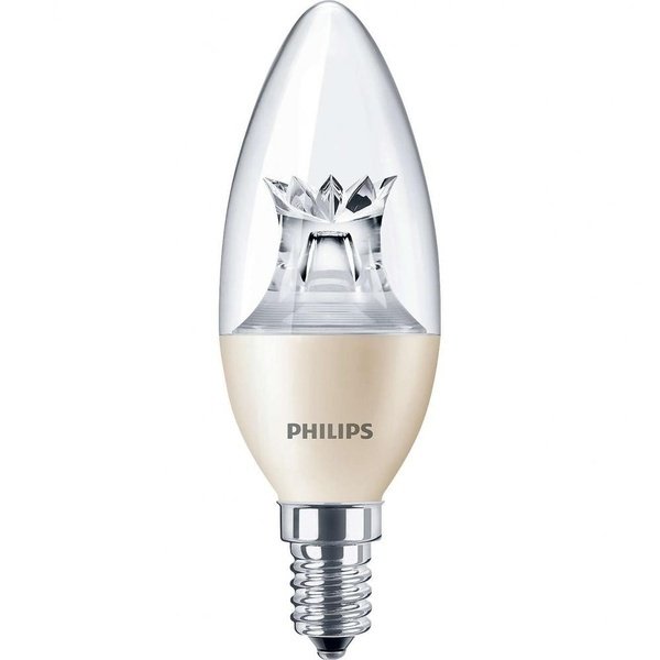 

Лампа светодиодная Philips LEDcandle DT E14 6-40W 827 B38 CL AP Master (929001140408)