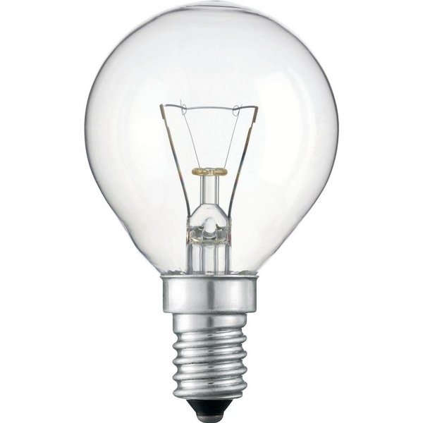 Акція на Лампа накаливания Philips E14 60W 230V P45 CL 1CT/10X10F (926000005064) від MOYO