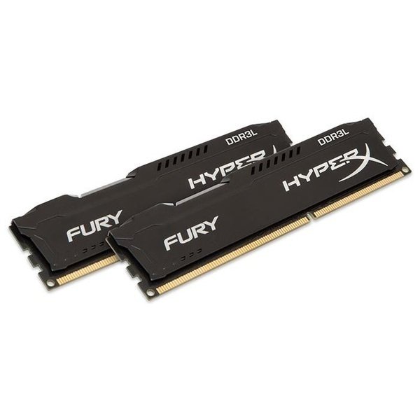 Акція на Память для ПК HyperX Fury OC KIT DDR3 1600 16 Гб Black  (HX316C10FBK2/16) від MOYO