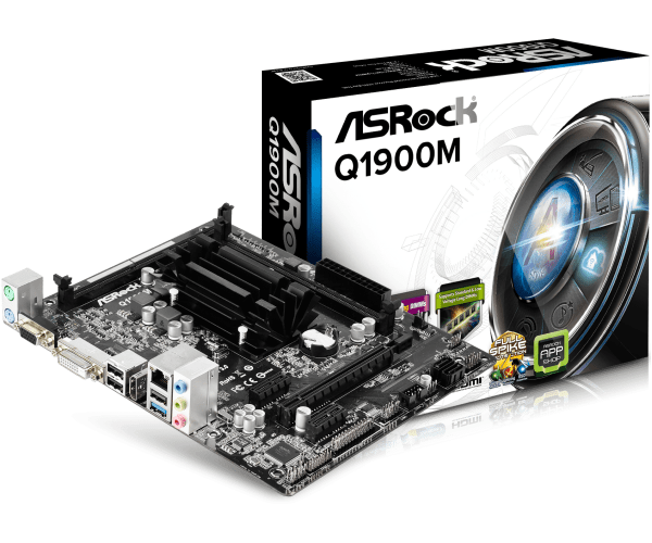 

Материнская плата ASRock Q1900M CPU Intel Quad-Core J1900 (Q1900M)