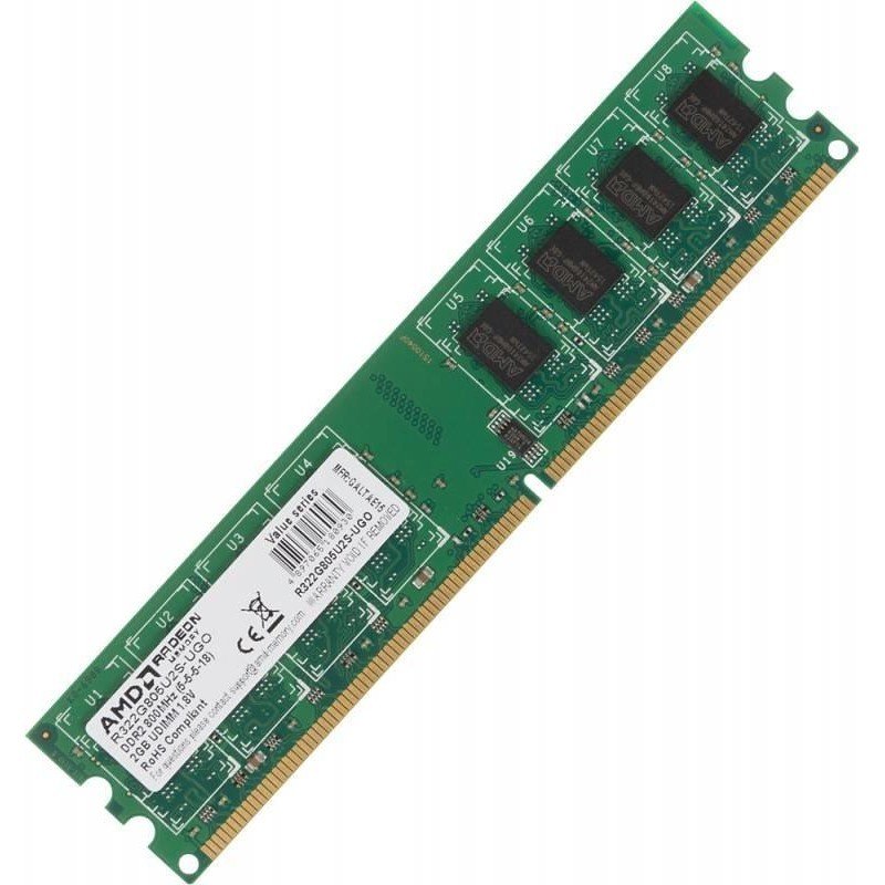 Память для ПК AMD DDR2 800 2GB BULK (R322G805U2S-UGO) фото 1