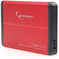 Корпус для 2.5" HDD/SSD Gembird External Box EE2-U3S-2-R aluminium USB3.0