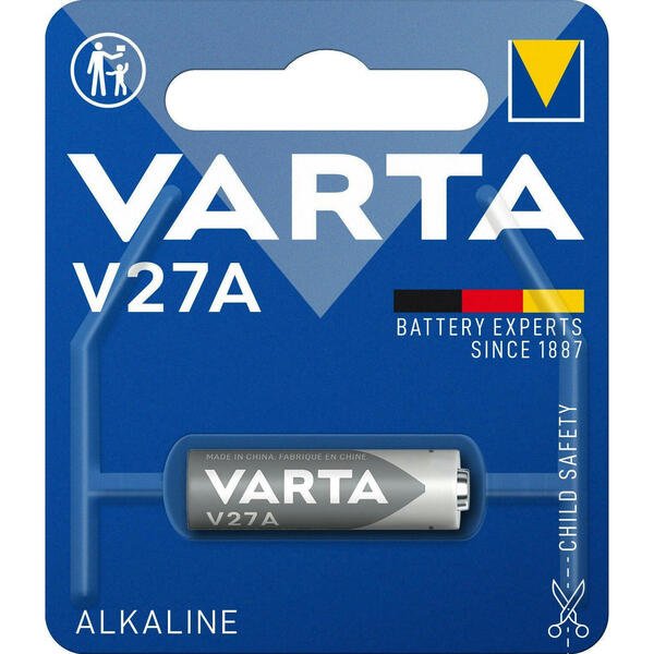Батарейка VARTA щелочная V 27 A (MN27, 27А, GP27A, L828) блистер, 1 шт. (4227101401)