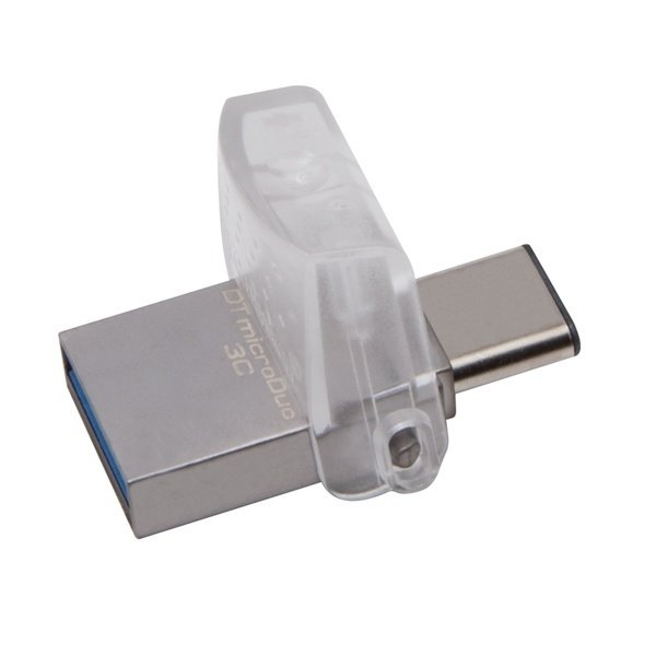 

Накопитель USB 3.1 KINGSTON Type-CDT Micro 64GB Metal Silver (DTDUO3C/64GB)