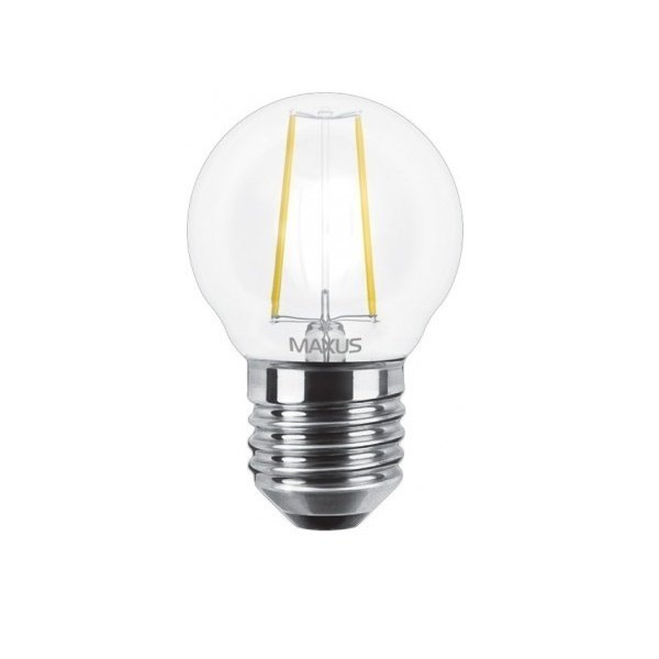 

Филаментная лампа MAXUS, E27, G45, 4W, мягкий свет (1-LED-545)