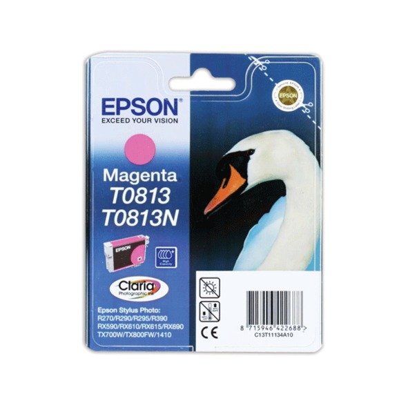 

Картридж струйный EPSON StPhoto R270/R290/ magenta, 11мл (C13T11134A10)