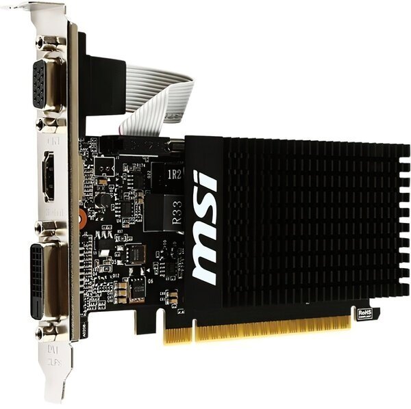 

Видеокарта MSI GeForce GT 710 1GB DDR3 Low Profile Silent (GT_710_1GD3H_LP)