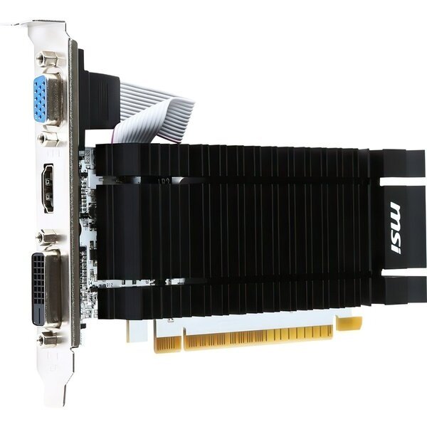Акція на Видеокарта MSI GeForce GT 730 2GB DDR3 Low Profile Silent (N730K-2GD3H/LP) від MOYO