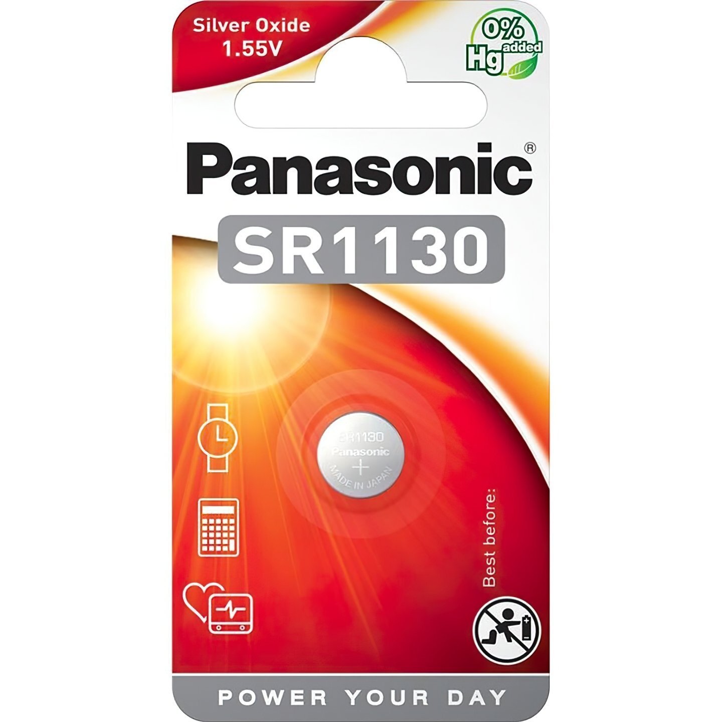 Батарейка Panasonic SR1130 * 1 Silver Oxide (SR-1130EL / 1B) (1184419)