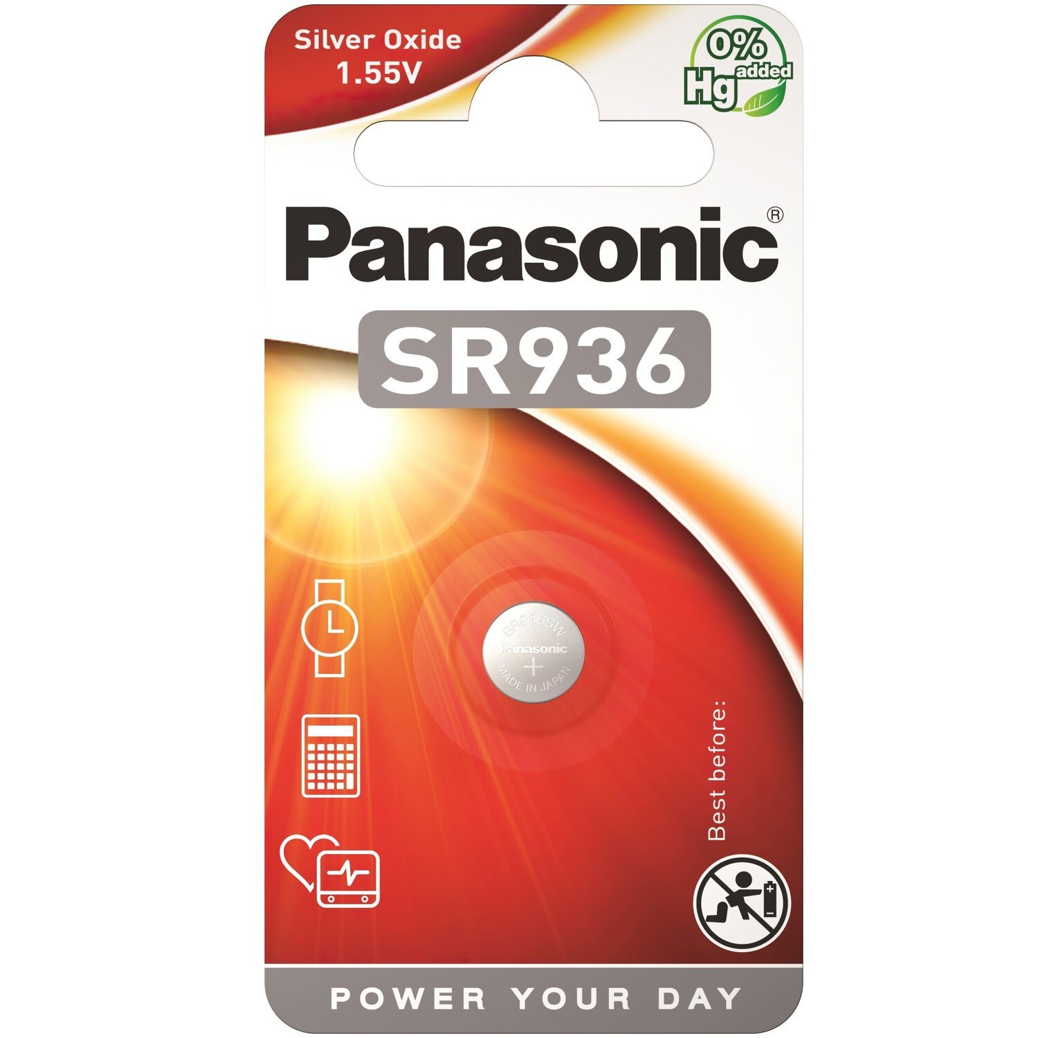 Батарейка Panasonic SR936 * 1 Silver Oxide (SR-936EL / 1B) (1151543)