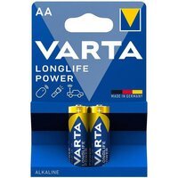 Батарейка VARTA LONGLIFE Power лужна AA блістер, 2 шт. (4906121412)