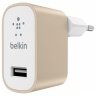 Мережевий зарядний пристрій Belkin Mixit Premium 2.4A Goldфото