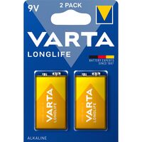 Батарейка VARTA LONGLIFE лужна 6LR61(6LF22, MN1604, MX1604, Крона) блістер, 2 шт. (4122101412)