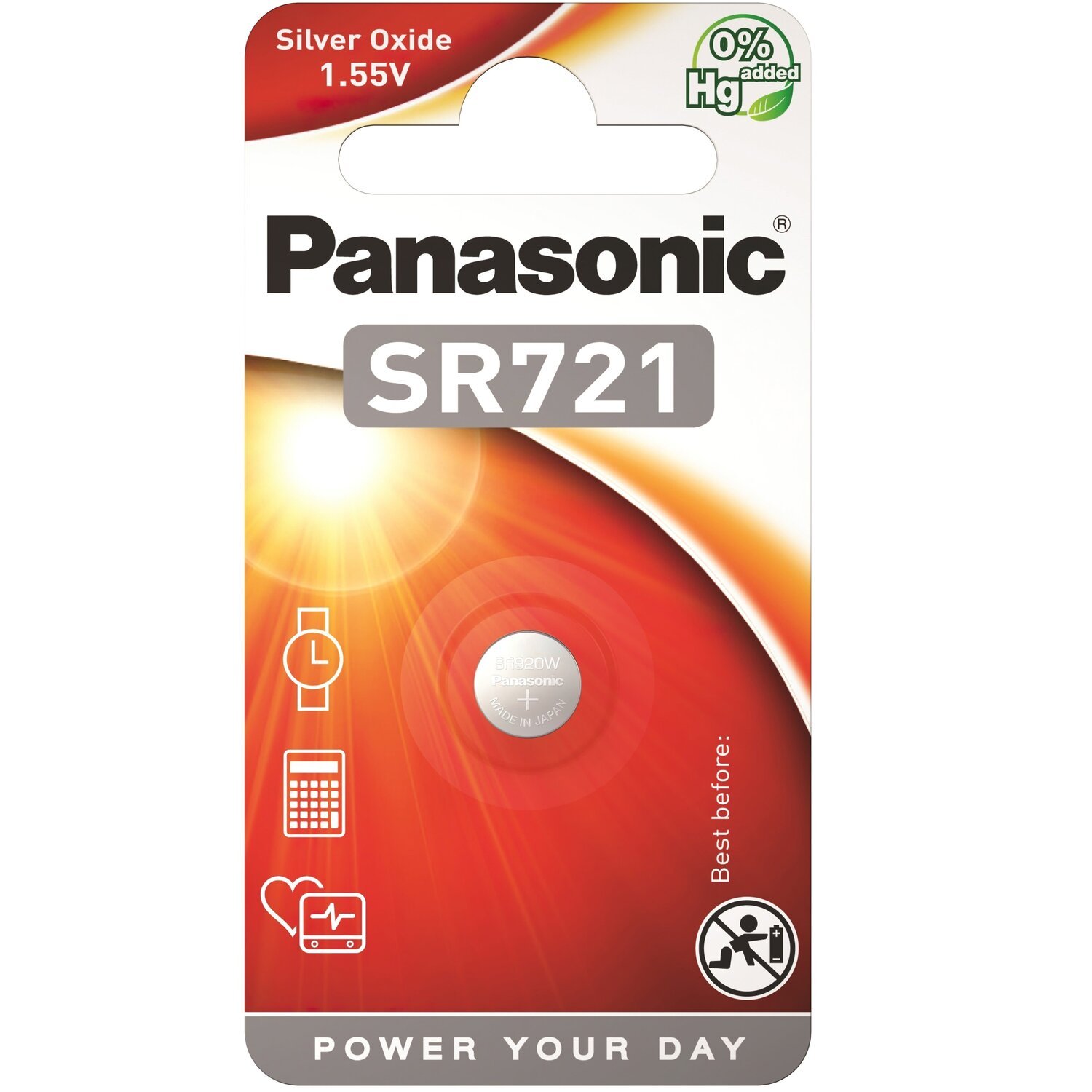 Батарейка Panasonic SR721 * 1 Silver Oxide (SR-721EL / 1B) (1102218)