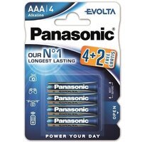 Батарейка Panasonic EVOLTA AAA BLI (4+2) ALKALINE