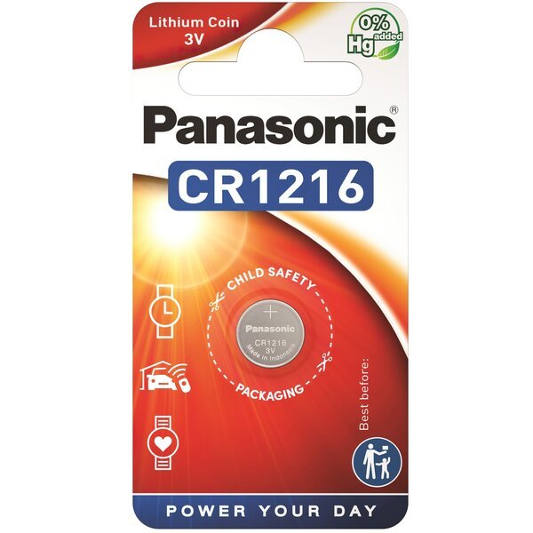 Акція на Батарейка Panasonic CR 1216 BLI 1 Lithium (CR-1216EL/1B) від MOYO