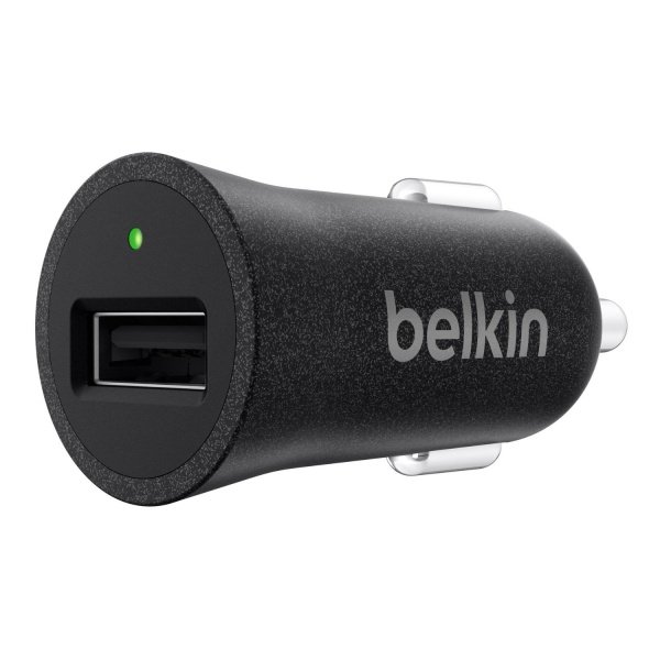 Акція на Автомобильное зарядное устройство Belkin Mixit Premium 2.4A Black від MOYO