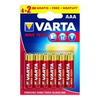 Батарейка VARTA MAX T. AAA BLI 6 (4+2) ALKALINE