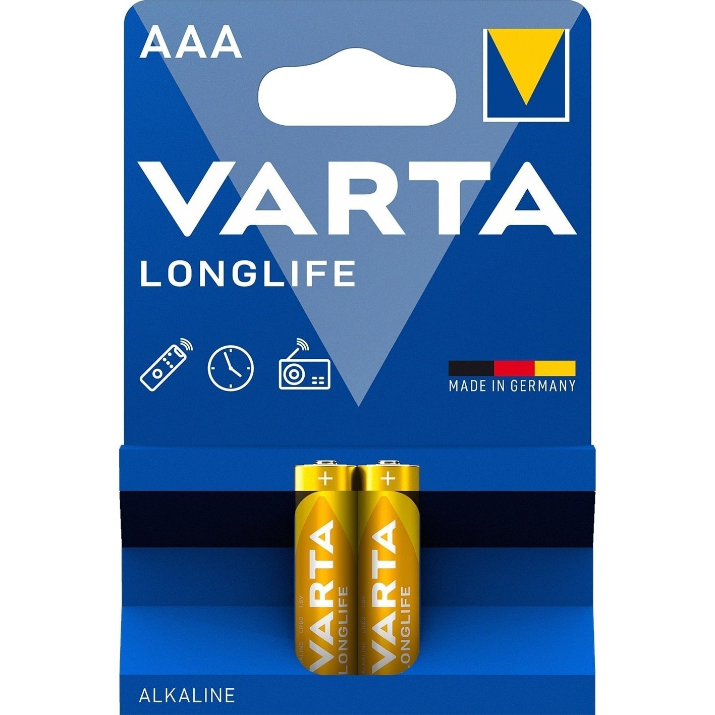 Батарейка Varta AAA Varta Longlife LR03 * 2 (04103101412) (1134903)